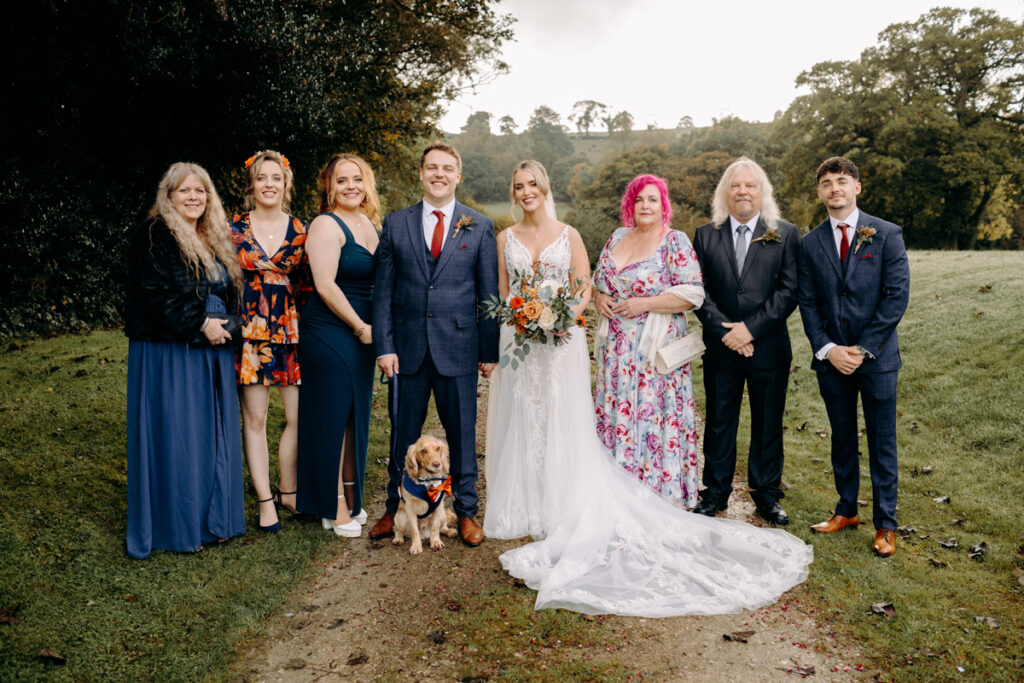 autumn wedding photography at the white hart inn in derbyshire