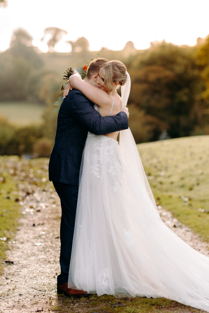 natural wedding photography at october wedding at the white hart inn in derbyshire