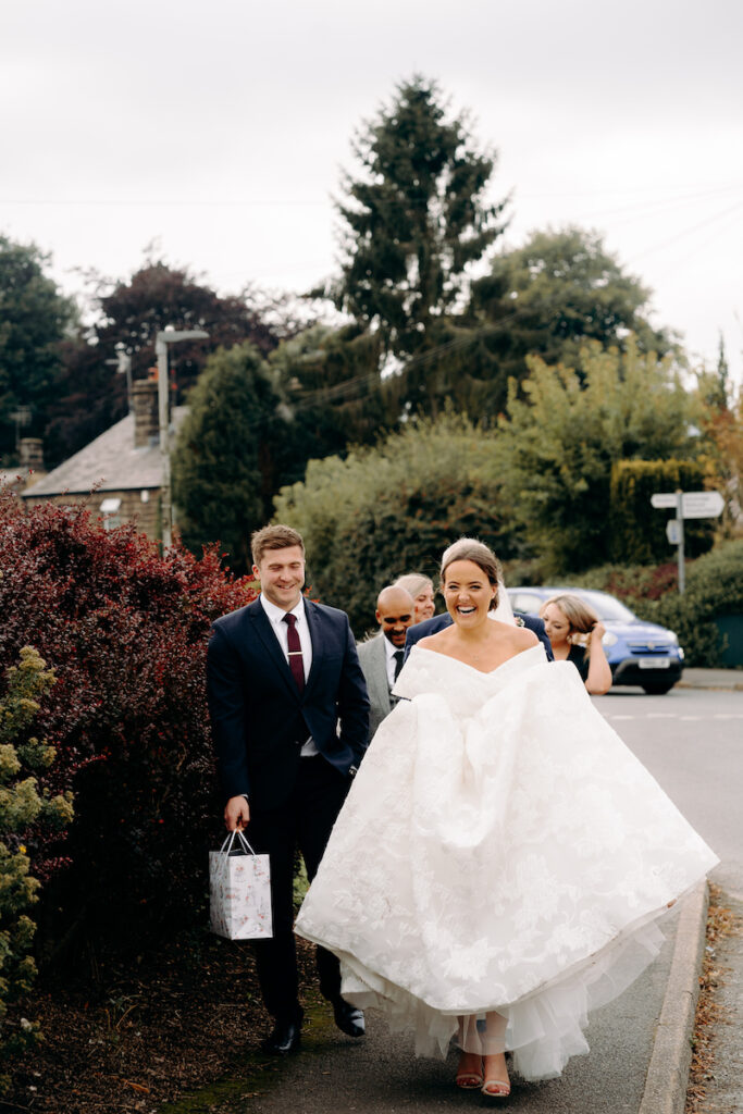 diy village hall wedding in ashover derbyshire