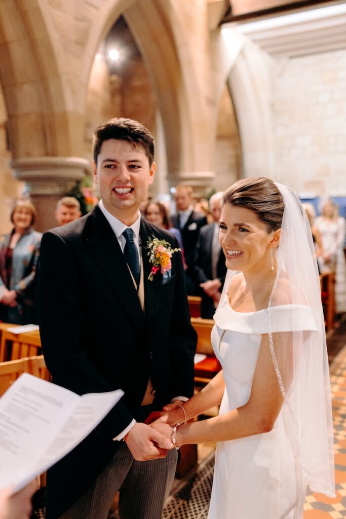 natural church wedding photography in derbyshire