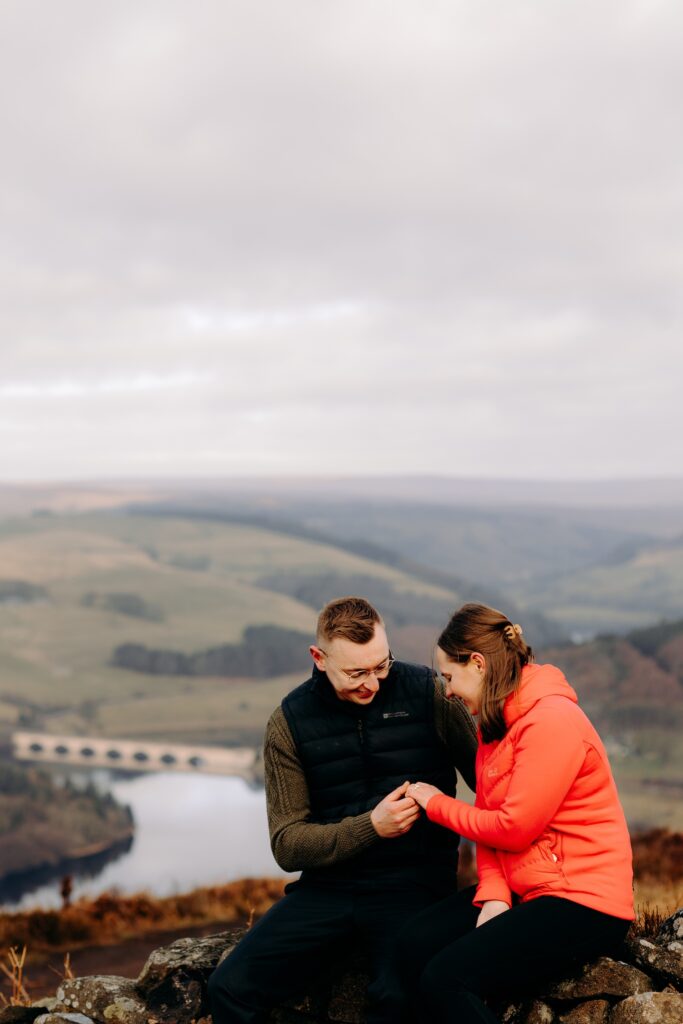 peak district engagement photographer