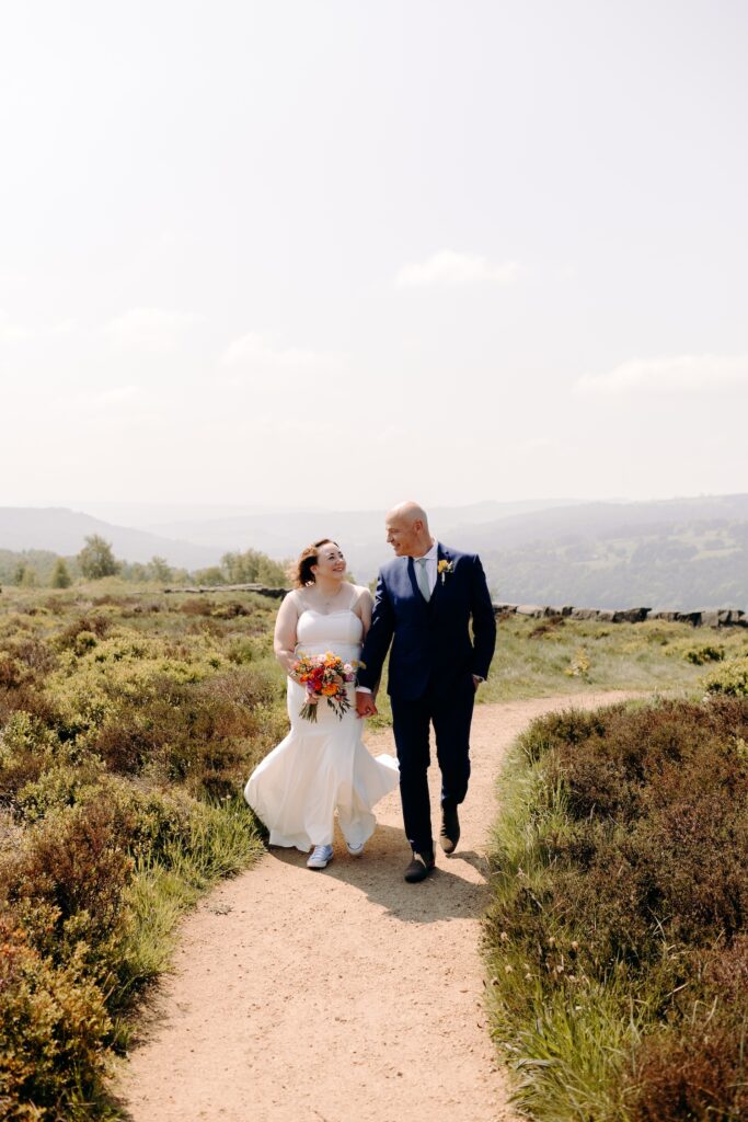 Peak District Elopement wedding portraits