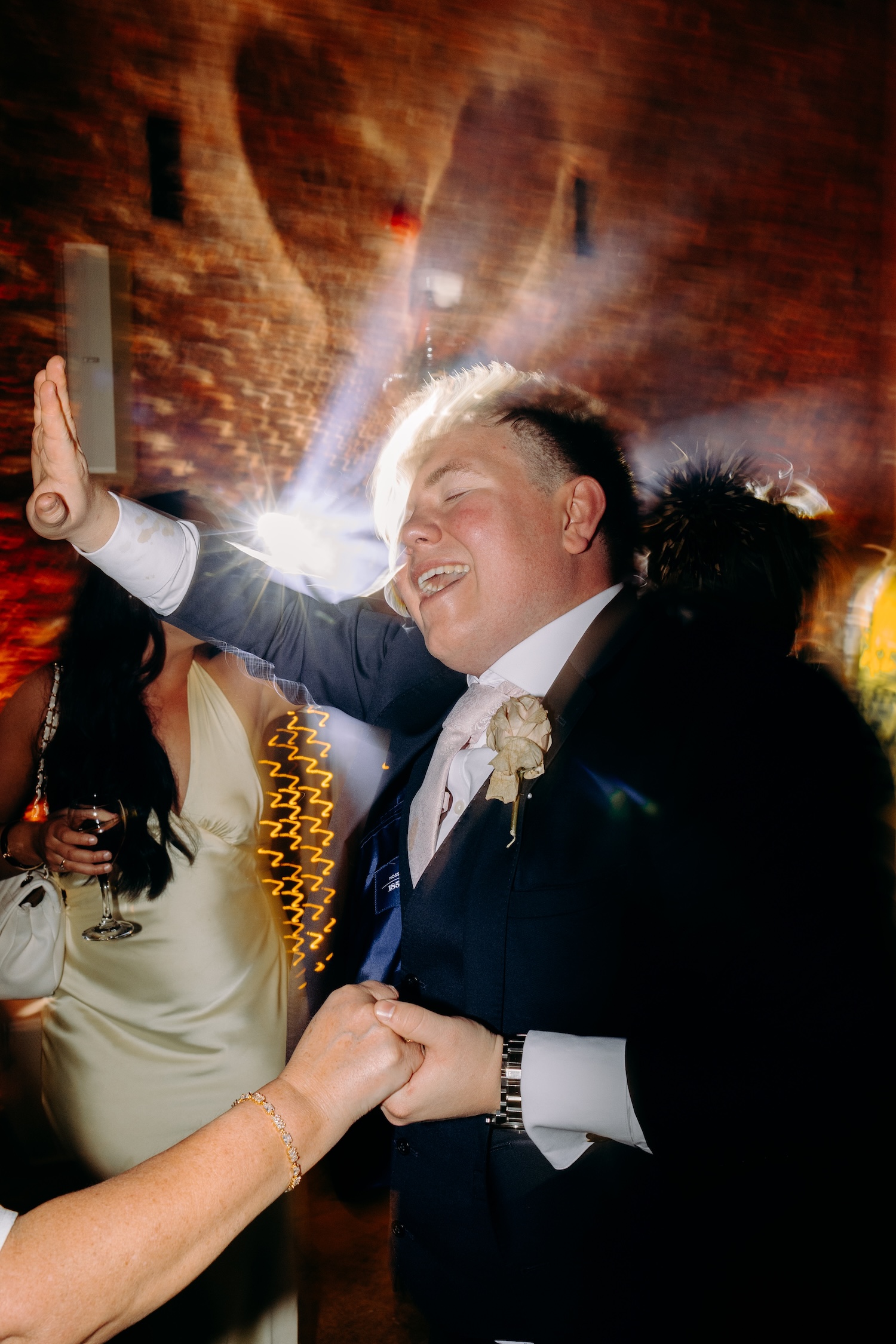 Fun dancefloor photography at Swancar Farm
