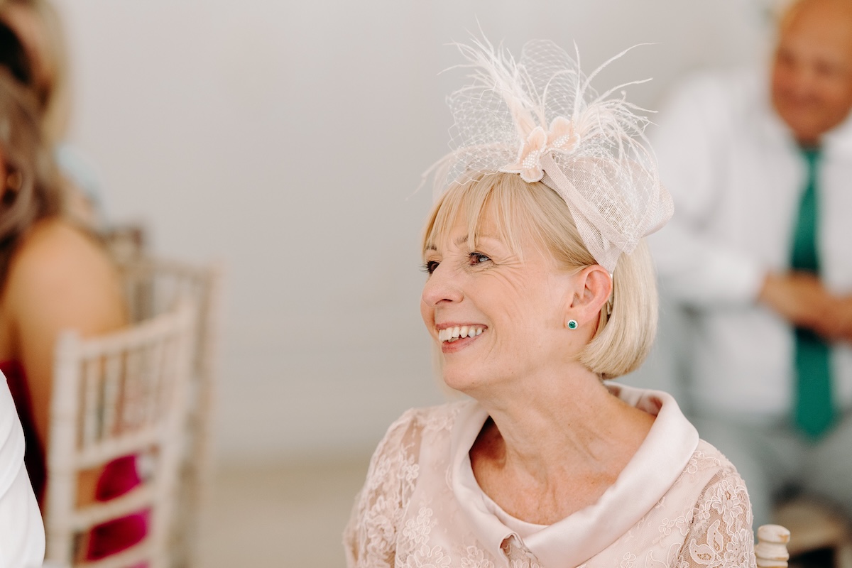 Natural photography of the speeches at a summer wedding at Marleybrook House