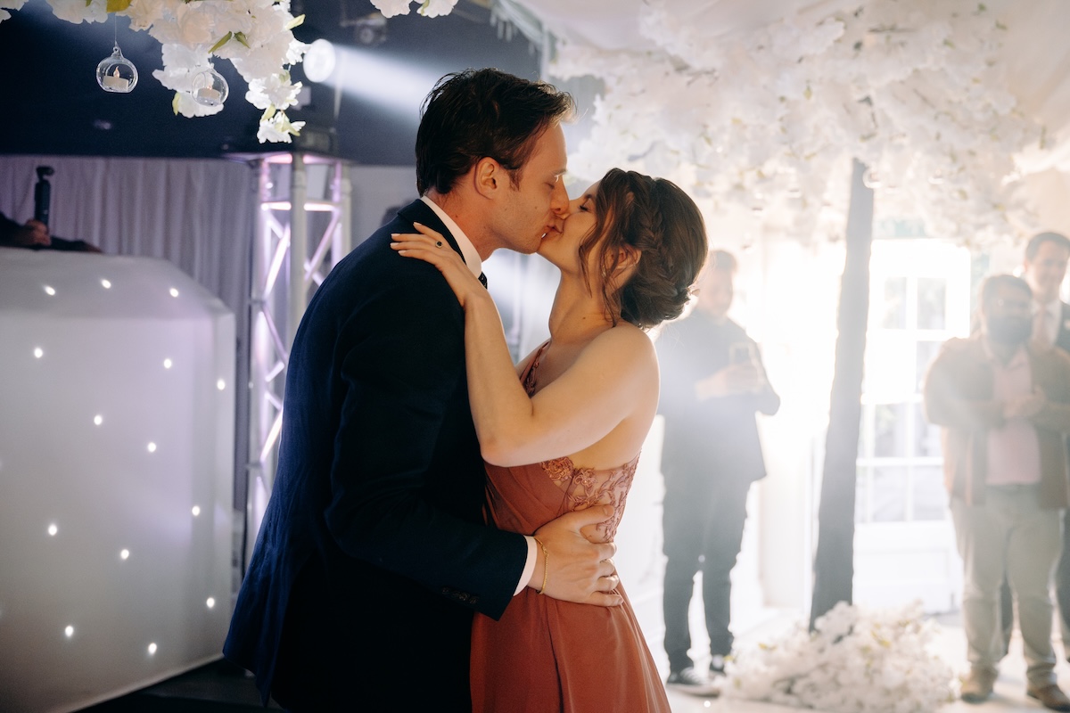 Fun dancefloor photography at Marleybrook House, a Kent wedding venue