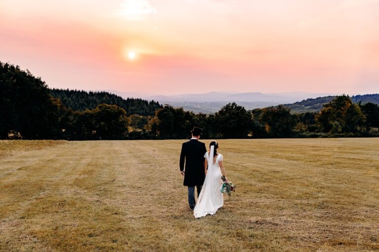 A colourful family wedding in the Brecon Beacons