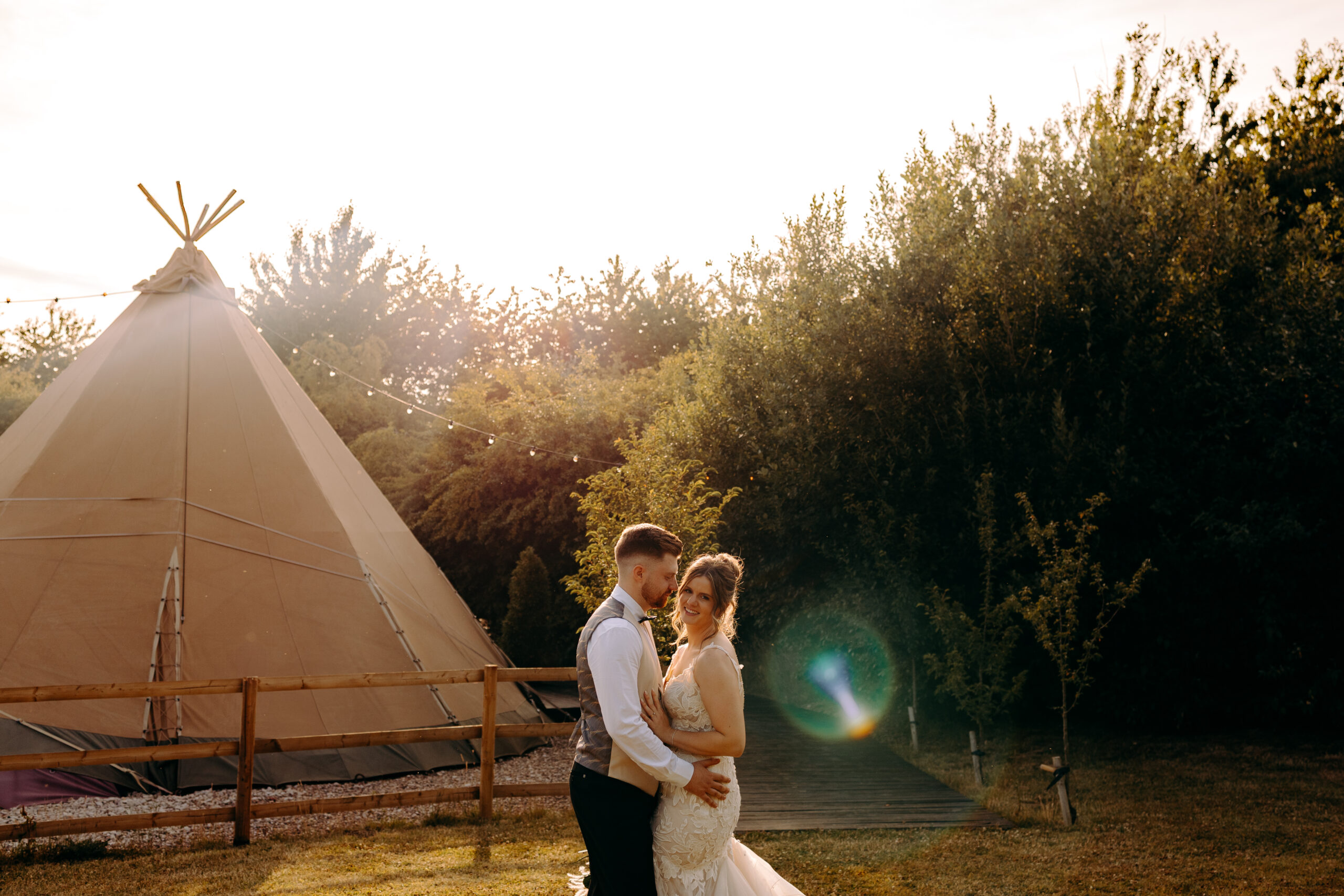 Natural wedding photography at woodland wedding venue, Royle Forest.